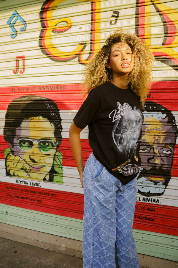 Hector Lavoe copa - Black T-Shirt
