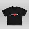 1,2,3-5,6,7 - BABY TEE/CROP TOP