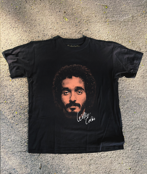 Willie colon Signature Black T-Shirt