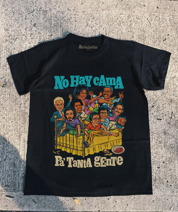 Camiseta Negra No hay cama