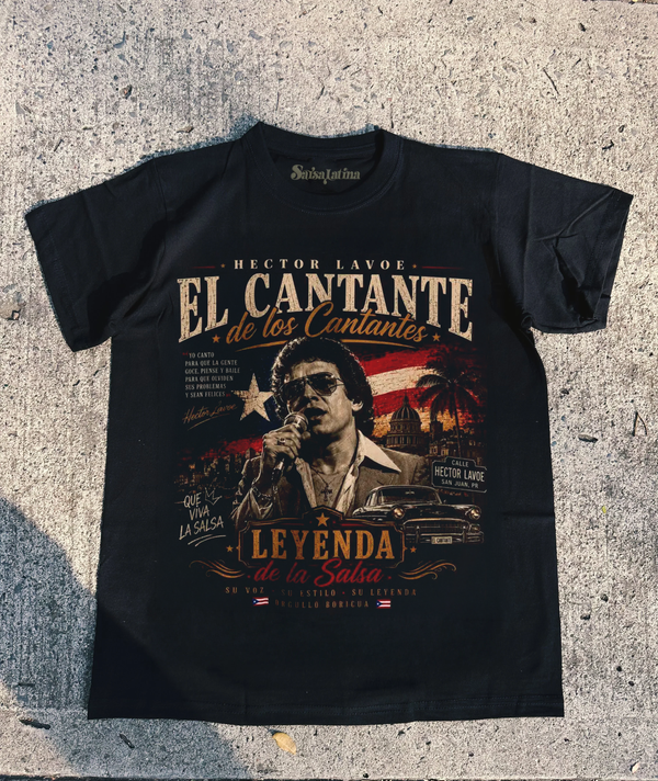 Camiseta Negra El Cantante Leyenda