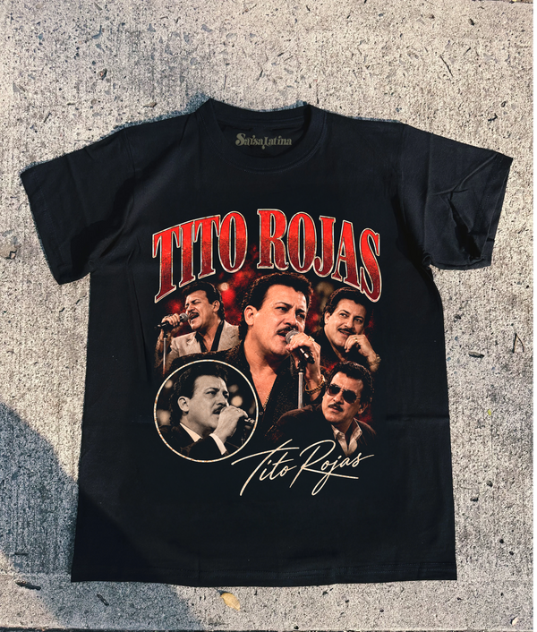Camiseta Negra Tito rojas Streetwear